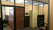 office partition system with doors and windows1
