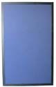 office partition blue with black frame